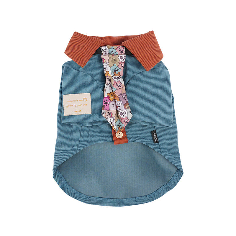 TweedVibe Pup Shirt with Tie TiporaLab